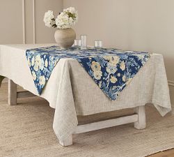 Garden Floral Cotton/Linen Table Throw