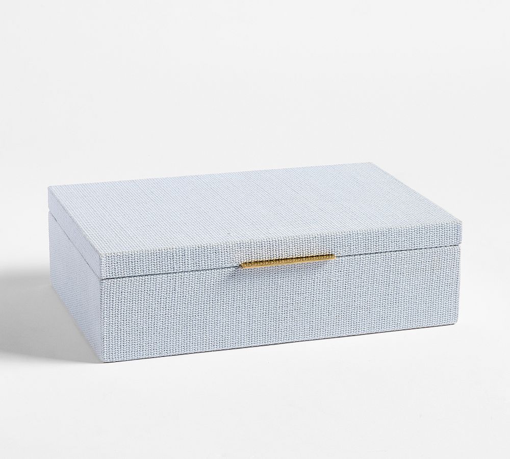 Hampton Jewelry Box - Large - Bright Chambray