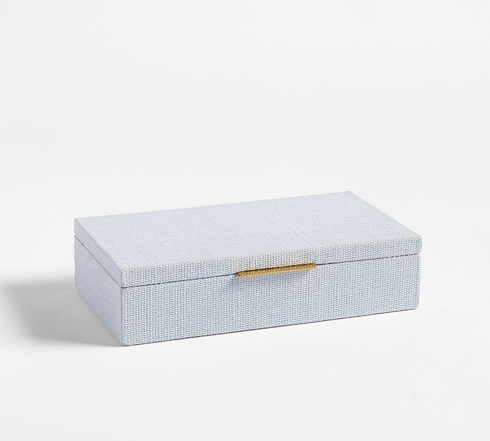 Hampton Jewelry Box - Medium - Bright Chambray
