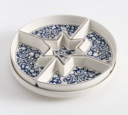 Hanukkah Botanical Stoneware Lazy Susan