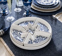 Hanukkah Botanical Stoneware Lazy Susan