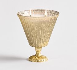 Fluted Mercury Candle - Laurel &amp; Incense