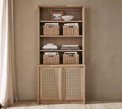 Marina Cane Tall 2-Piece Storage Shelf (36")