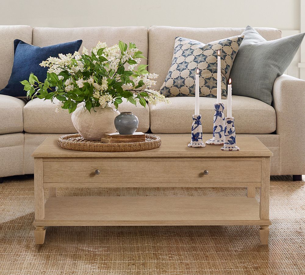 Sausalito Rectangular Coffee Table (48") by Pottery Barn