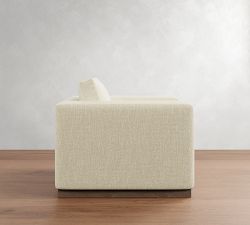 Carmel Wide Arm Wood Base Chair