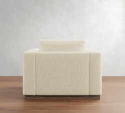 Carmel Wide Arm Wood Base Chair