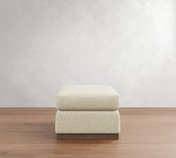 Carmel Wide Arm Wood Base Sectional Ottoman