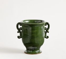 Ceramic Ornate Handled Vase