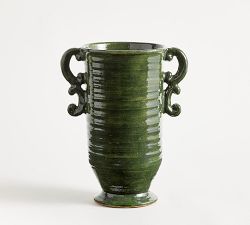 Ceramic Ornate Handled Vase