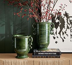 Ceramic Ornate Handled Vase