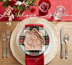 Holiday Sentiment Organic Cotton Napkins - Set of 4