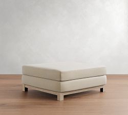 Jake Seadrift Wood Base Sectional Ottoman