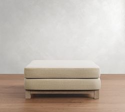 Jake Seadrift Wood Base Sectional Ottoman