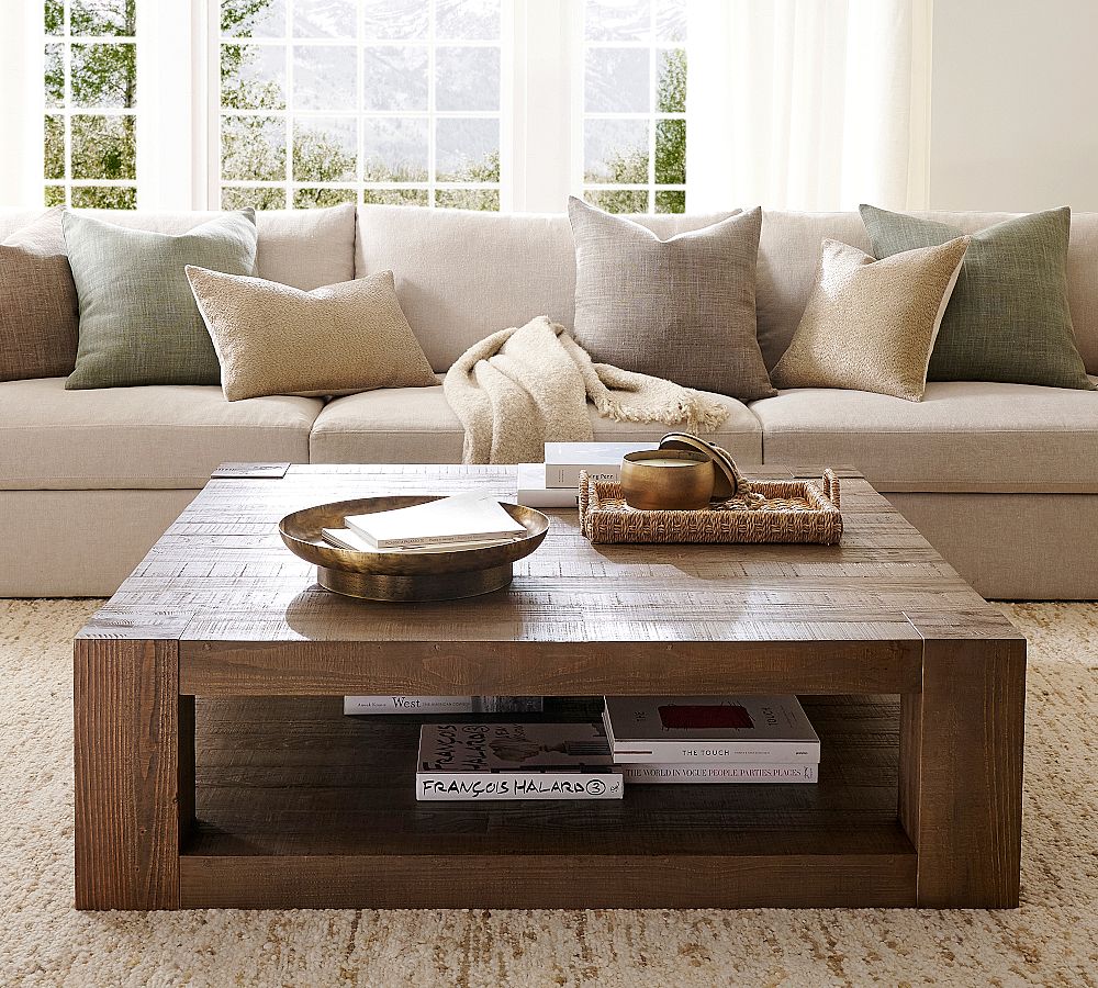 Rockport Grand Square Coffee Table (55") by Pottery Barn