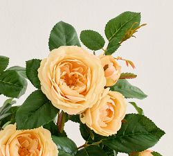 Faux Yellow Garden Rose Bundle