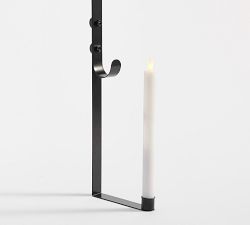 Lit Candle Wreath Hanger