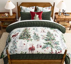 Winter Enchanted Forest Sham