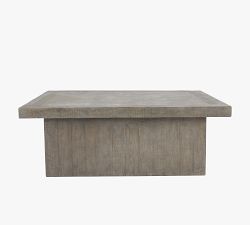 Edin Rectangular Reclaimed Wood Coffee Table with Shelf (50")