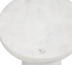 Lusina Round Marble Cocktail Table (8"w)