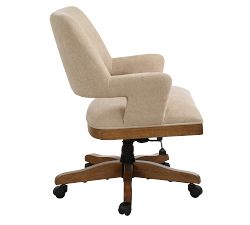 Barros Upholstered Swivel Desk Chair