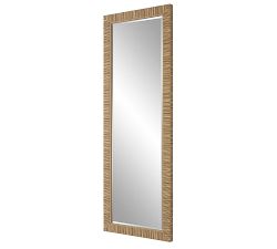 Berskire Faux Rattan Wall Mirror