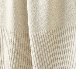 Bold Border Knit Throw