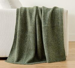 Bold Border Knit Throw