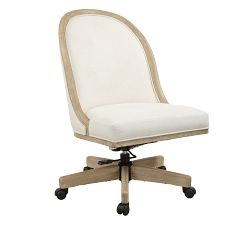 Loni Upholstered Swivel Desk Chair