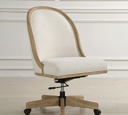 Loni Upholstered Swivel Desk Chair