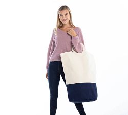 Canvas Laundry Hamper Tote