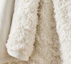 Curled Luxe Faux Fur Throw