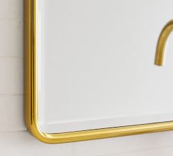 Vintage Rounded Tall Rectangular Mirror