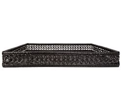 Pottery Barn Tava Rattan Tray - Thumbnail 2