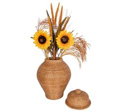 Tava Rattan Ginger Jar