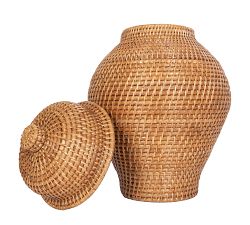 Tava Rattan Ginger Jar