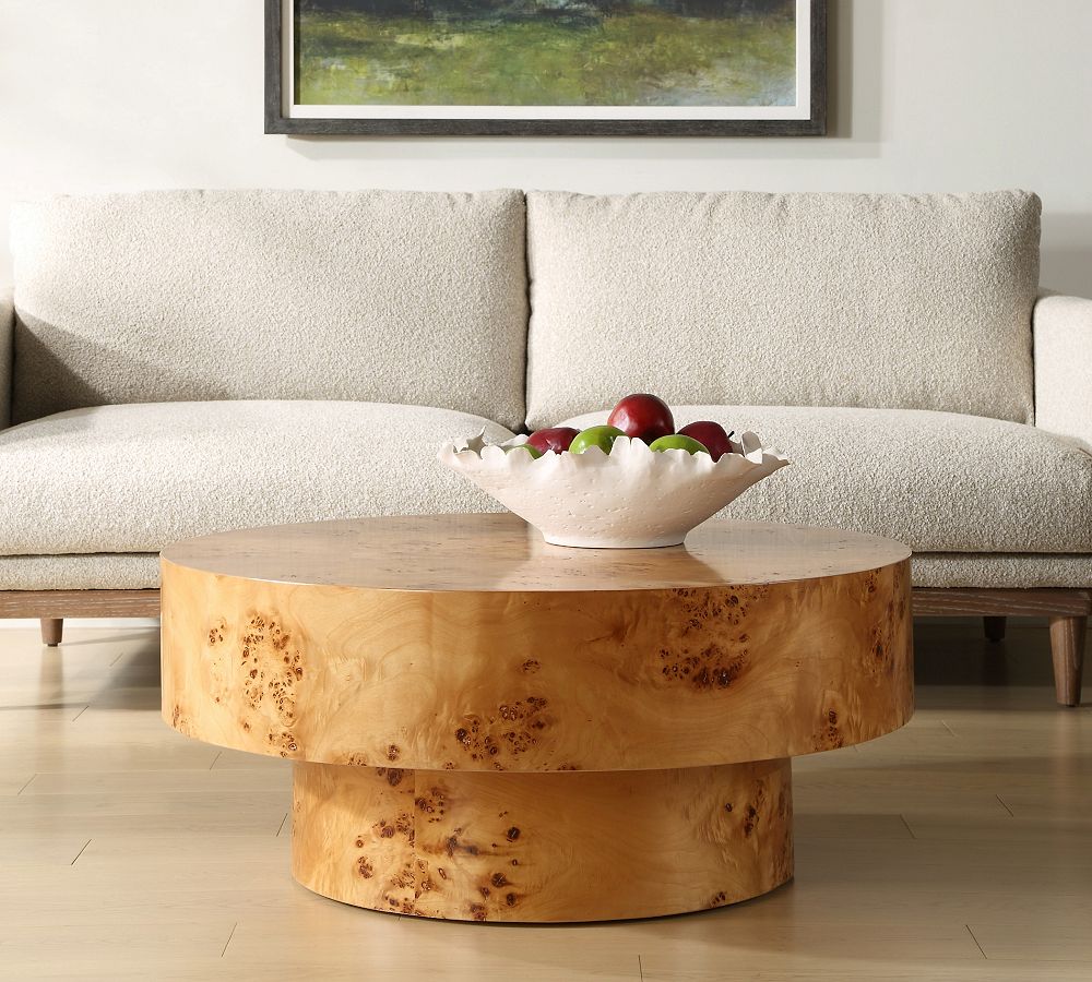 Karry Round Coffee Table (35.5") by Pottery Barn