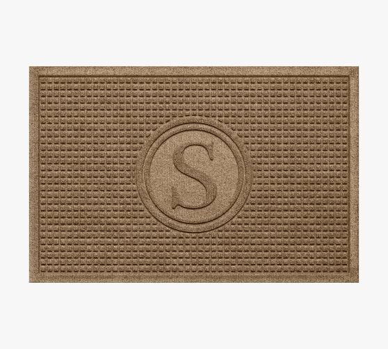 WaterHog Squares Monogram Doormat