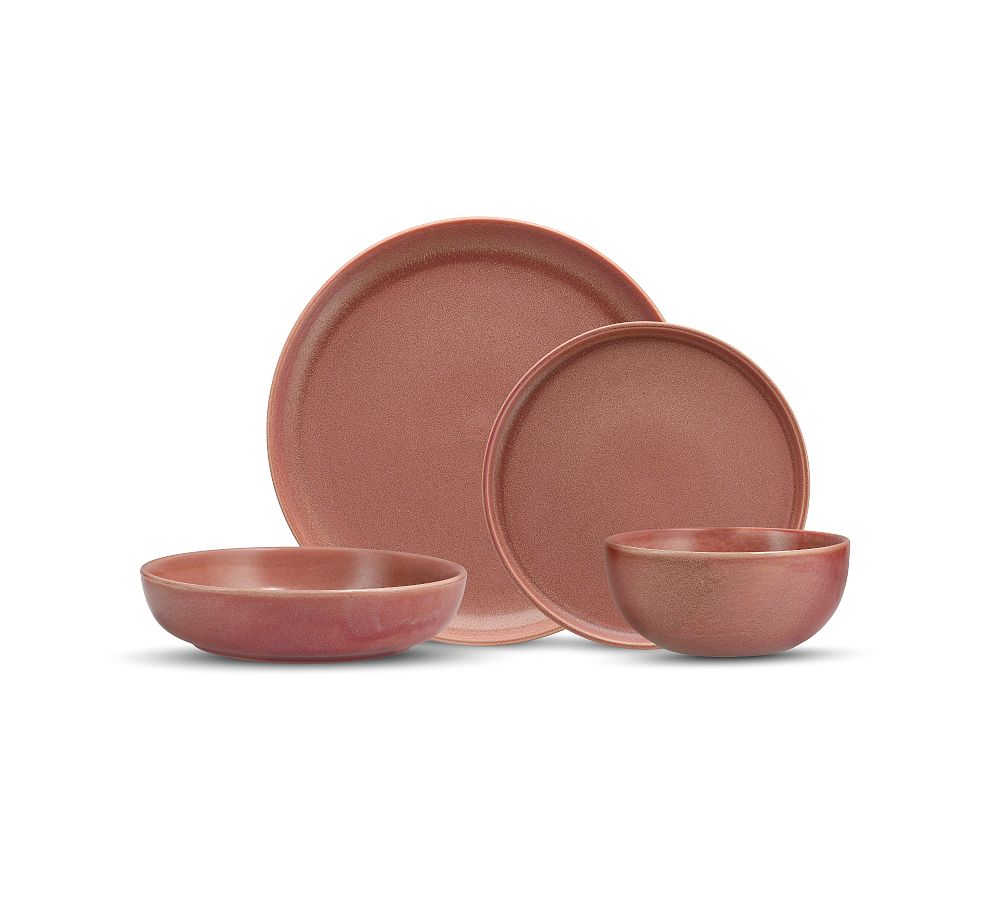 Fortessa Sound Vitraluxe Dinnerware Set - Set of 16 - Rose