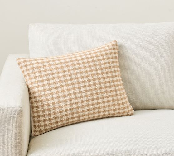 Blaine Check Lumbar Pillow