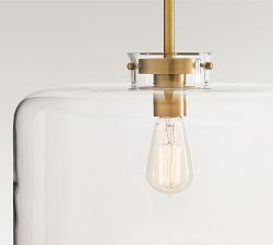 Anderson Clear Glass Dome Pendant (12"-15")