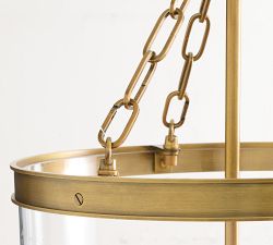 Elizabeth Glass Hundi Pendant (15")