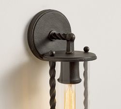Valley Lantern Metal Outdoor Sconce (20")