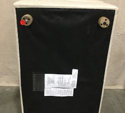 Open Box: Westwood Upholstered Ottoman - Oatmeal, Performance Everydaylinen™