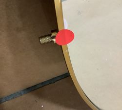 Open Box: Sansome Oval Pivot Mirror - Vintage Brass