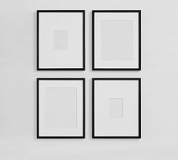 Open Box: Wood Gallery Frame, 16" x 20" (5"x7", 11"x14" Opening) - Black