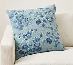 Maisie Floral Embroidered Pillow