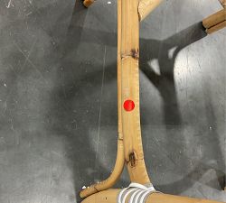 Open Box: Sofie Outdoor Rattan Counter Stool, 26.5" - Gray