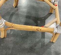 Open Box: Sofie Outdoor Rattan Counter Stool, 26.5" - Gray