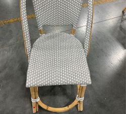 Open Box: Sofie Outdoor Rattan Counter Stool, 26.5" - Gray