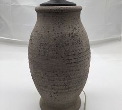 Open Box: Maddox Ceramic Table Lamp Base (27") - Rustic Gray